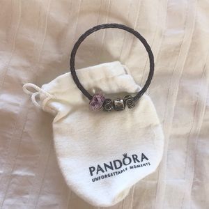 Pandora Purple Charm Bracelet